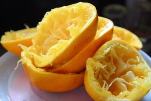 Seville oranges squeezed